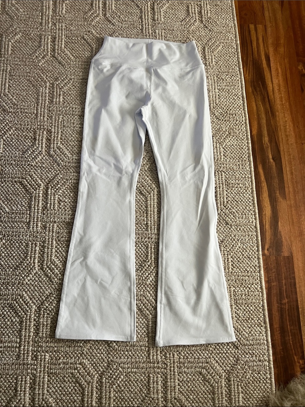 ALO Yoga White Boot Cut Flare Pants